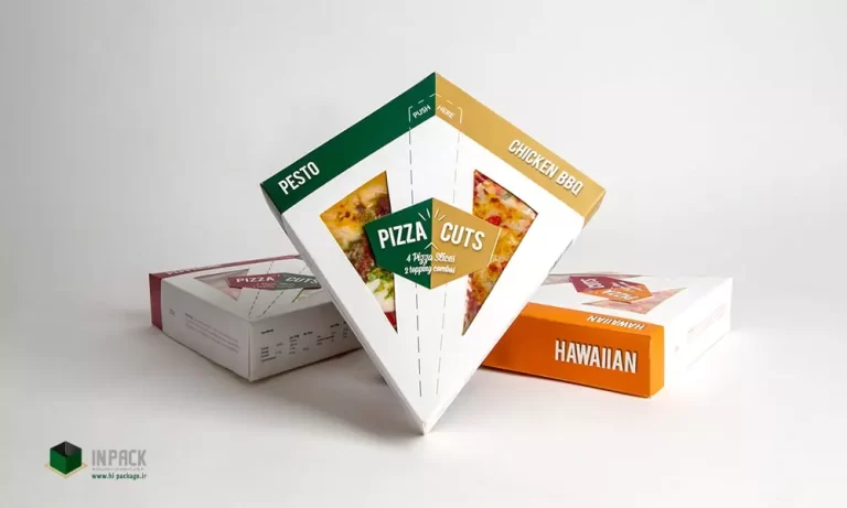 نمونه جعبه بسته بندی پیتزا