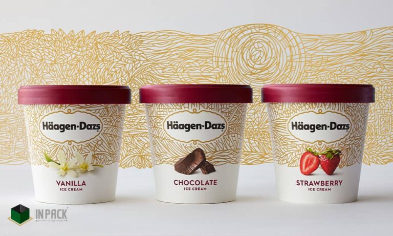 طراحی بسته بندی جذاب بستنی