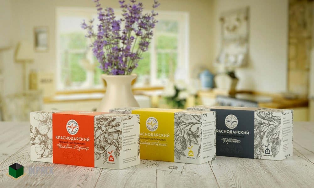 طراحی بسته بندی زیبا چای