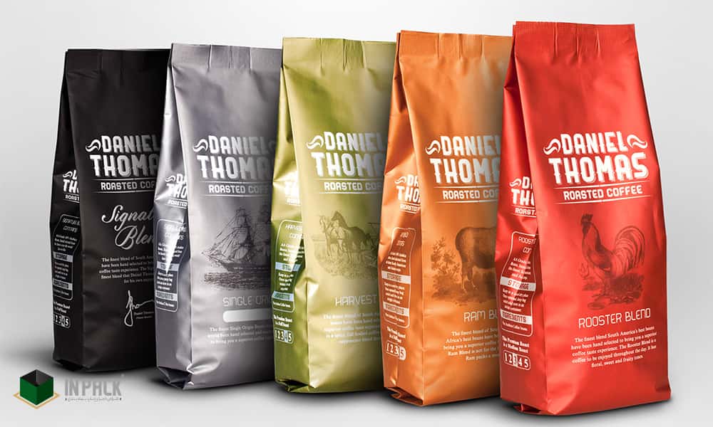 قیمت طراحی بسته بندی قهوه