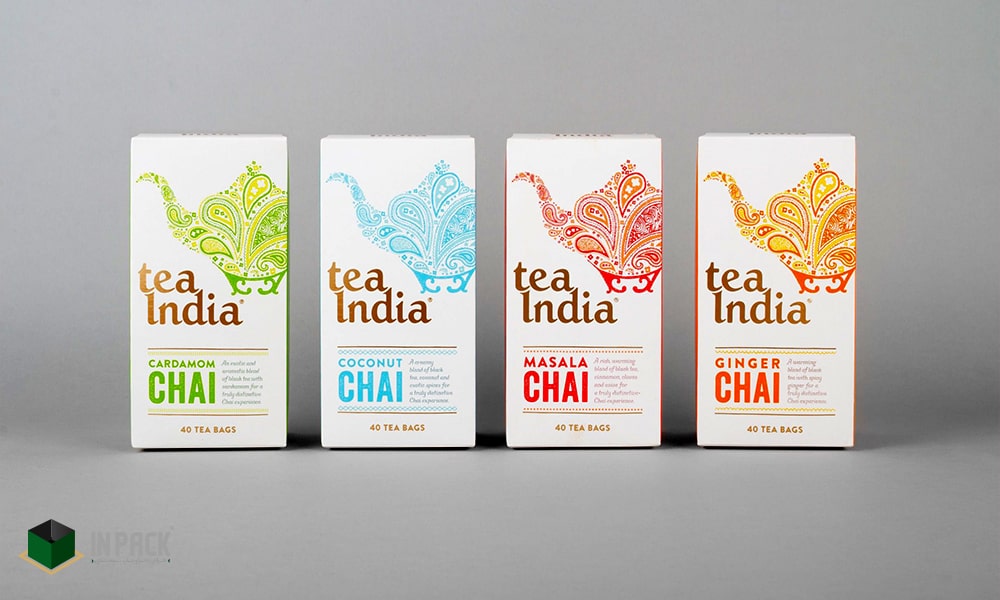 طراحی لاکچری بسته بندی چای