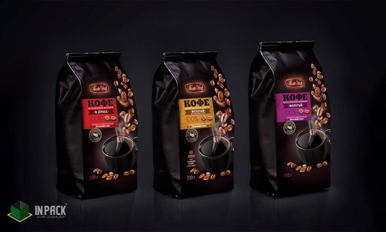 طراحی بسته بندی شیک برای قهوه